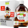 Kolloidales Gold 8Ppm/250Ml - Mit Gratis Spray Sprühflasche - Beste Qualität Durch Spezielles Verfahren - Höchstmögliche Reinheitsstufe Von 99,99%